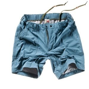 RELWEN Men’s Utility Windshort Shorts Surf Hike in Dusty Blue Size Small